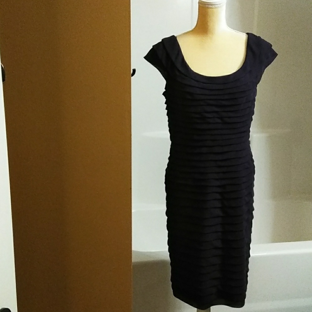 Size 12 Purple Cocktail Dress by Adrianna Papell